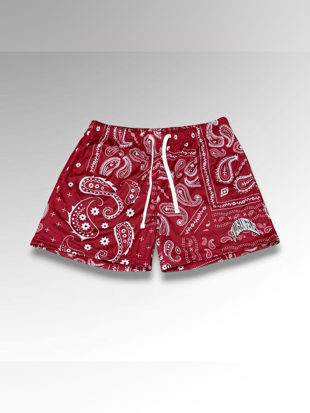 CVLA Red Paisley Mesh Shorts